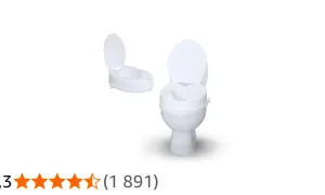 Rehausseur de WC blanc, idéal pour plus de confort. Renseignez-vous sur le rehausseur de WC en pharmacie remboursement.