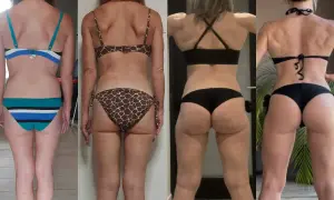 Transformation spectaculaire pour muscler les fessiers à 50 ans. Avant/après impressionnant, montrant le chemin parcouru.