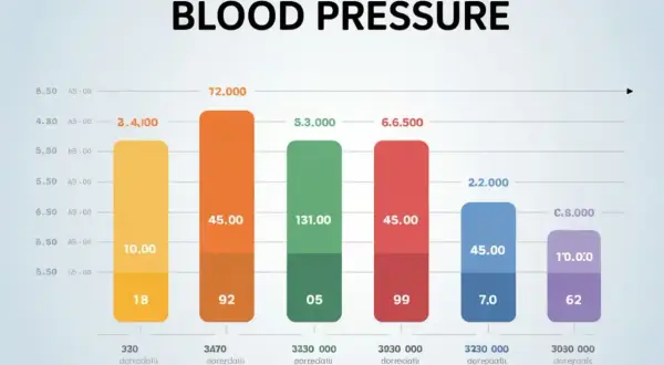 Graphique de tension artérielle. Est-ce que 13-8 est une bonne tension ? Les barres montrent des valeurs variées, certaines très élevées.