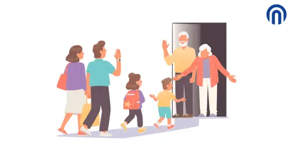 Une famille arrive chez ses grands-parents. Le droit des grands-parents, combien de jours de visite ?