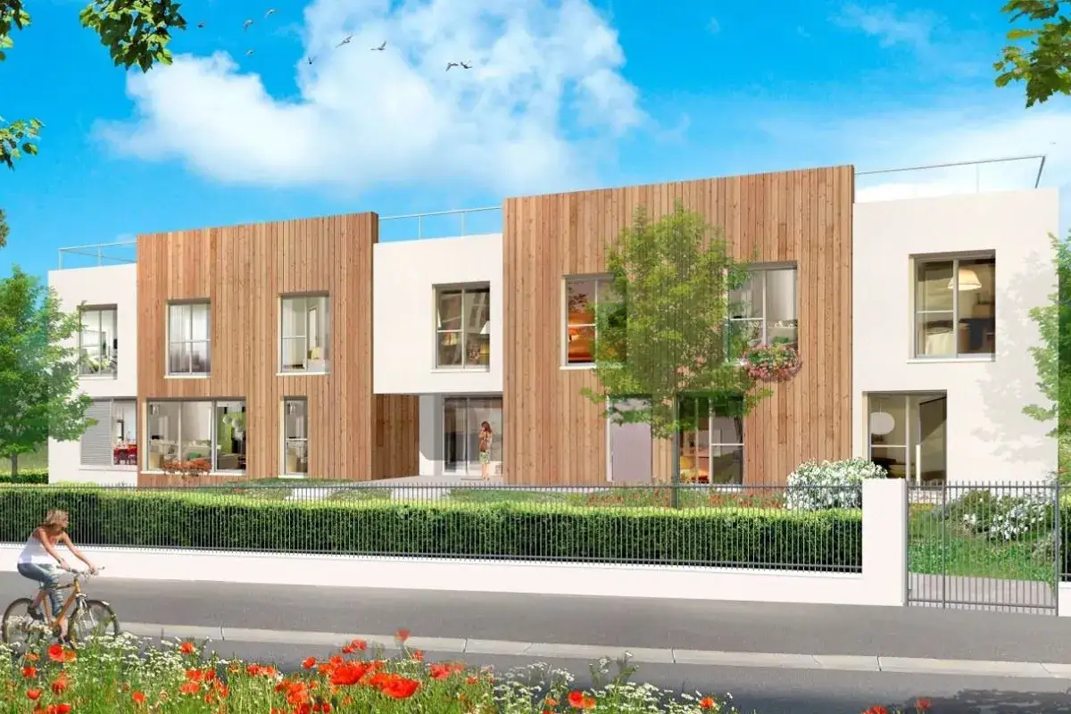 Immeuble moderne avec bardage bois. Un projet de priorité handicap logement social pour une vie accessible et agréable.
